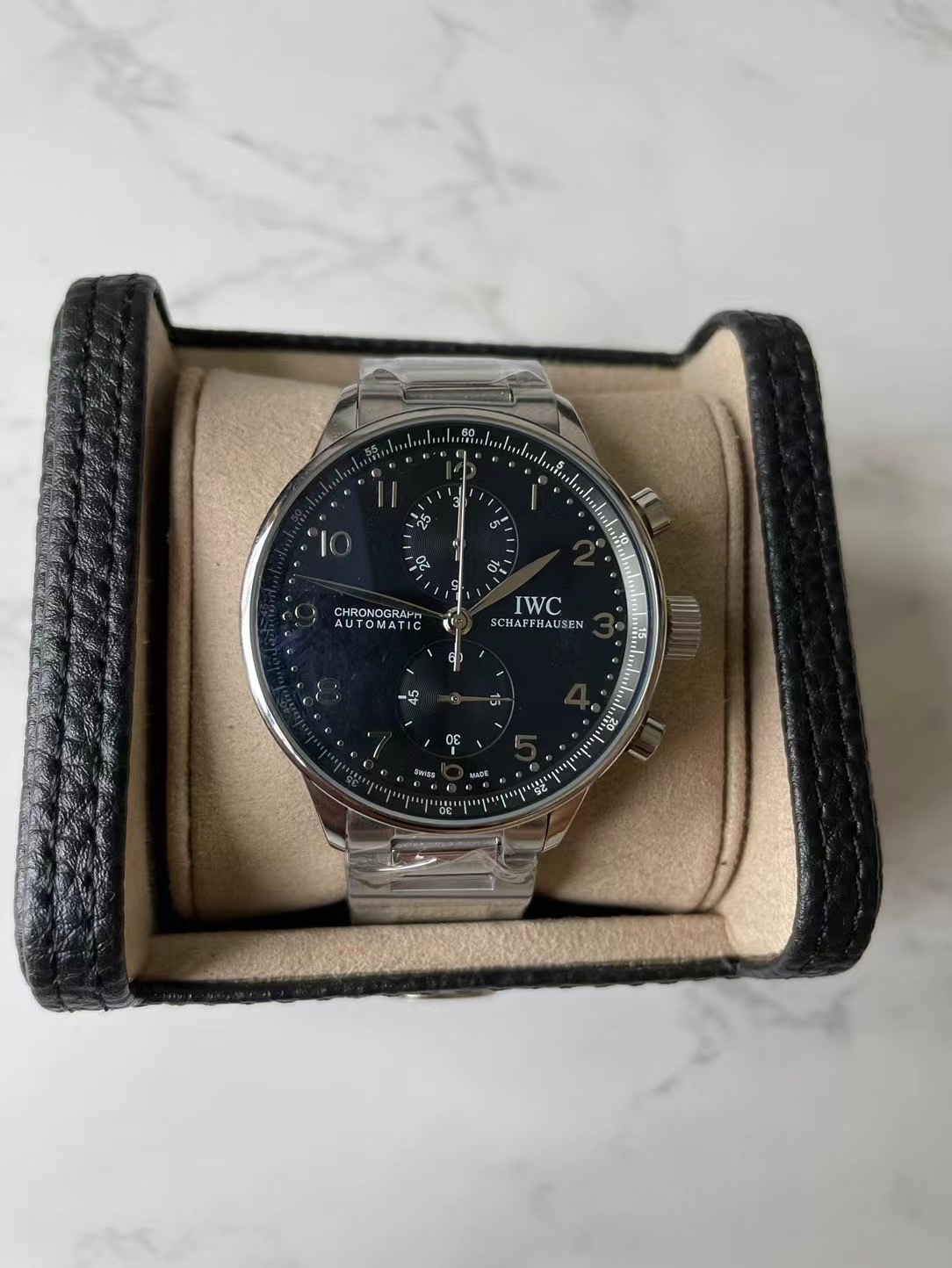 Men's Quartz Watch Chronograph 904L Stainless Steel42mm-IC41
