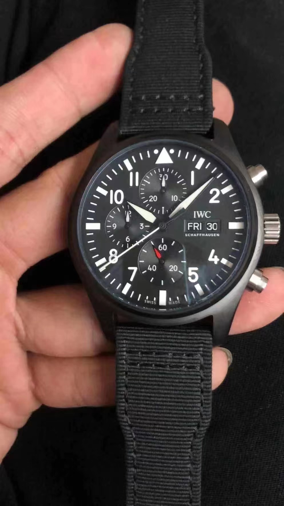 Men's Quartz Watch Chronograph 904L Stainless Steel43mm-IC30