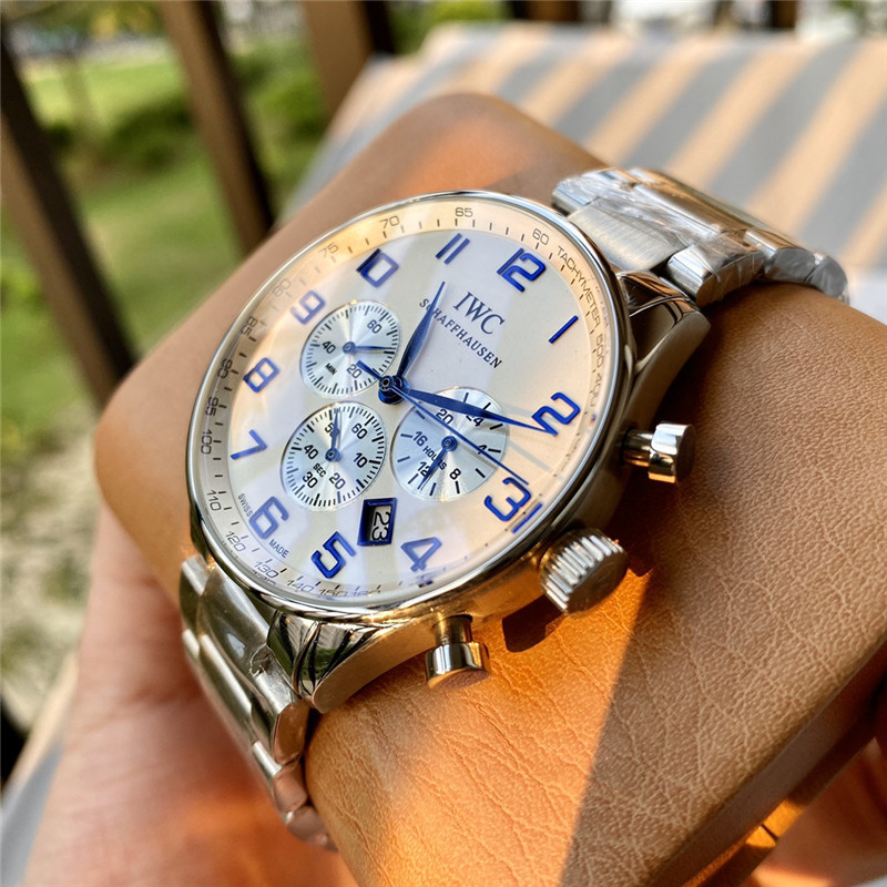 Men's Quartz Watch Chronograph 904L Stainless Steel41mm-IC27