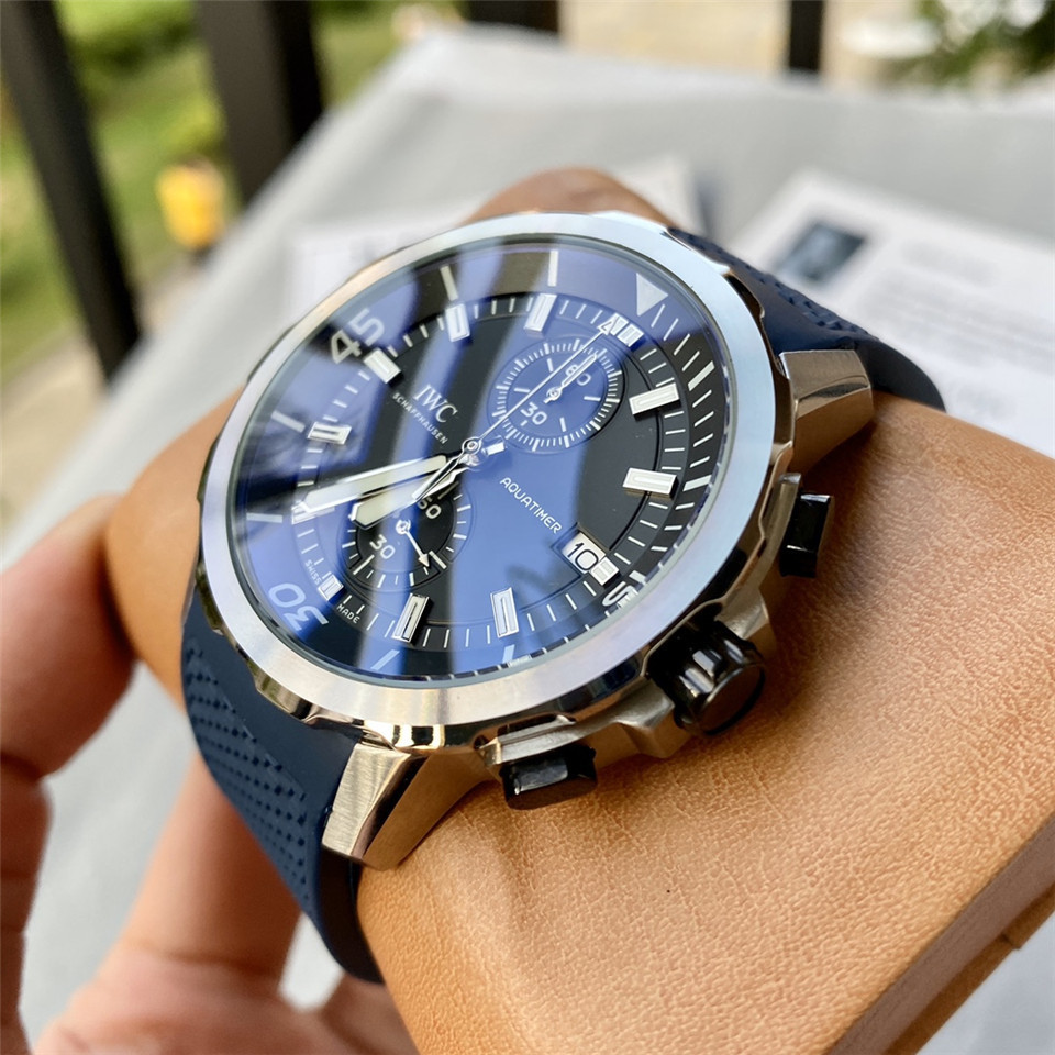 Men's Quartz Watch Chronograph 904L Stainless Steel42mm-IC29