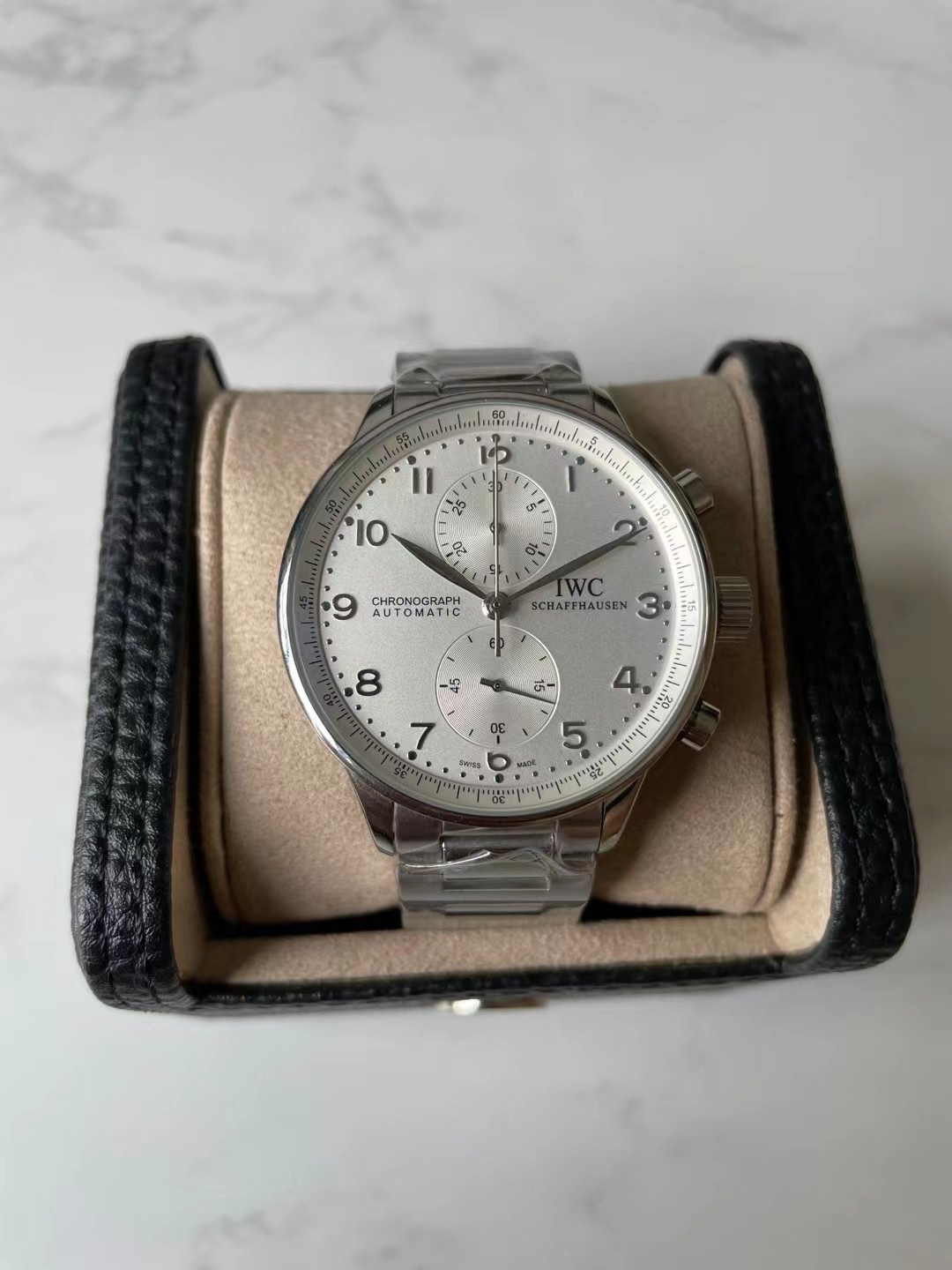 Men's Quartz Watch Chronograph 904L Stainless Steel42mm-IC41