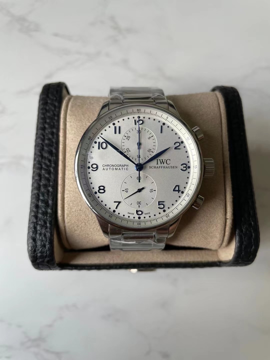 Men's Quartz Watch Chronograph 904L Stainless Steel42mm-IC41