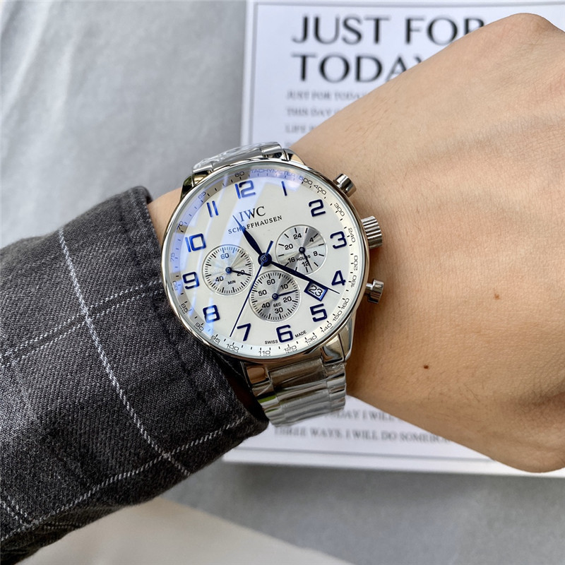 Men's Quartz Watch Chronograph 904L Stainless Steel41mm-IC27