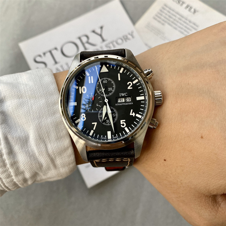 Men's Quartz Watch Chronograph 904L Stainless Steel43mm-IC30