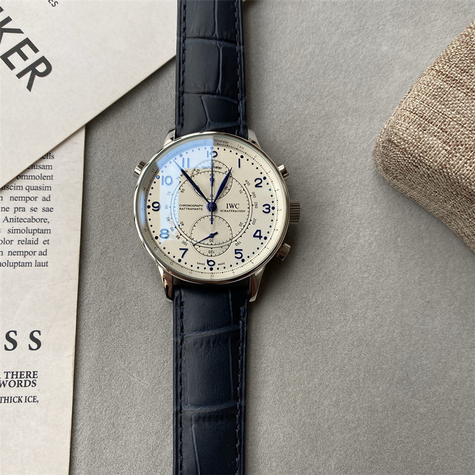 Men's Quartz Watch Chronograph 904L Stainless Steel42mm-IC34
