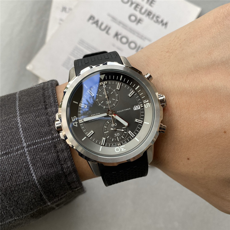 Men's Quartz Watch Chronograph 904L Stainless Steel42mm-IC37