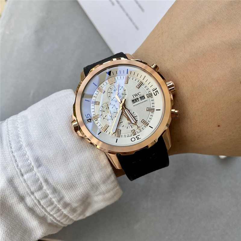 Men's Quartz Watch Chronograph 904L Stainless Steel42mm-IC38