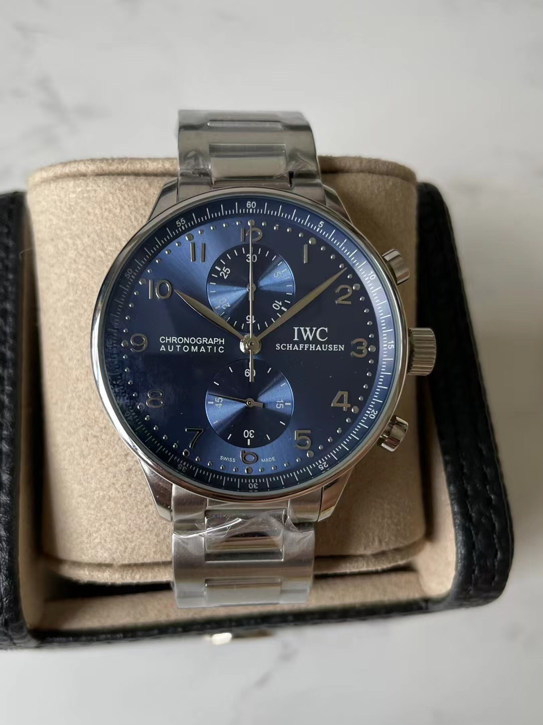 Men's Quartz Watch Chronograph 904L Stainless Steel42mm-IC41