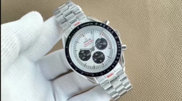 Men's Quartz Watch Chronograph 904L Stainless Steel 43mm-OG 99
