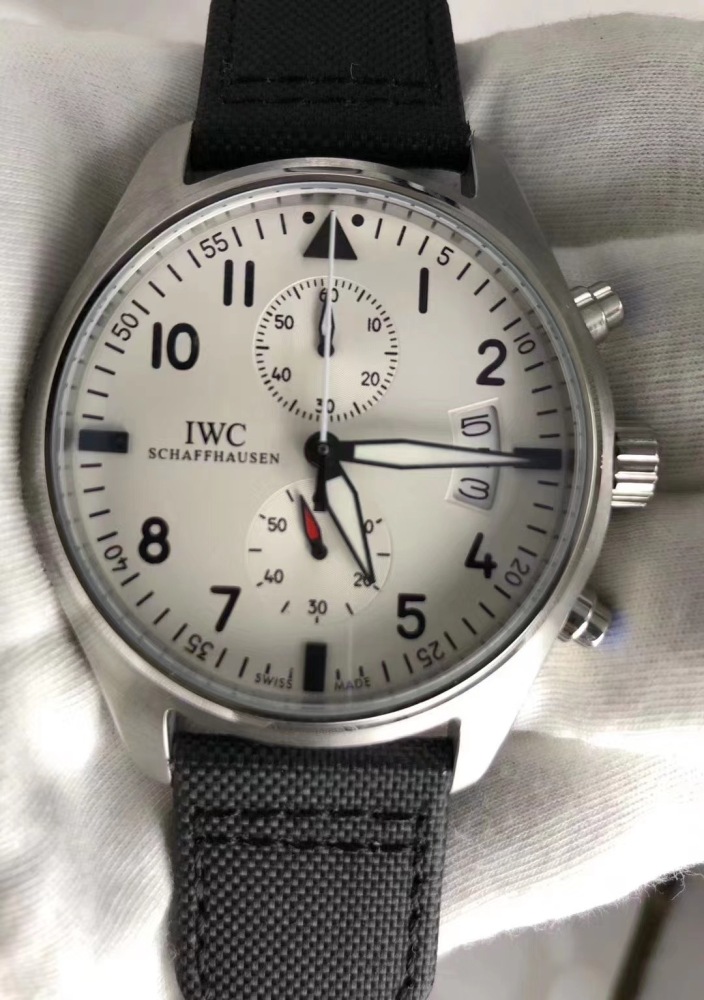 Men's Quartz Watch Chronograph 904L Stainless Steel 43mm-IC64