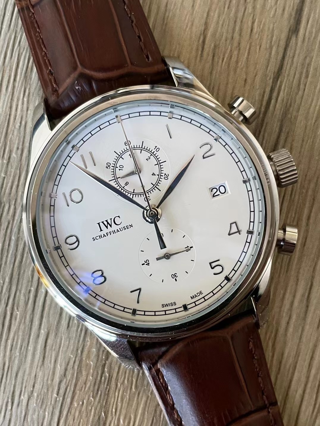 Men's Quartz Watch Chronograph 904L Stainless Steel 42mm-IC69