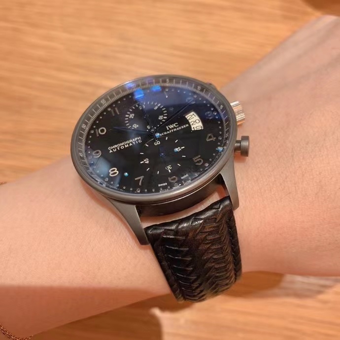 Men's Quartz Watch Chronograph 904L Stainless Steel 44mm-IC74