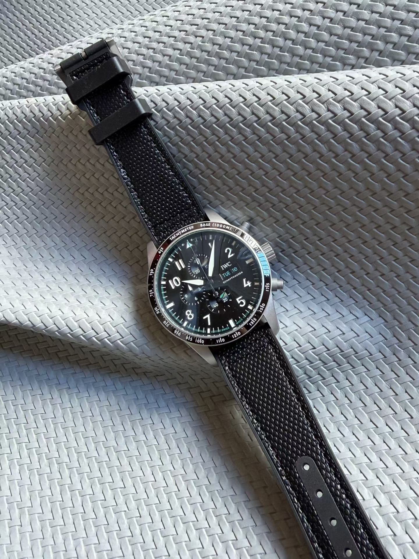 Men's Quartz Watch Chronograph 904L Stainless Steel 43mm-IC97