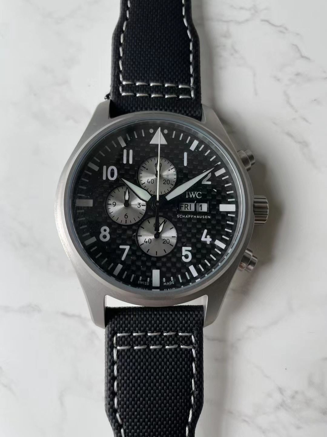 Men's Quartz Watch Chronograph 904L Stainless Steel 42mm-IC44