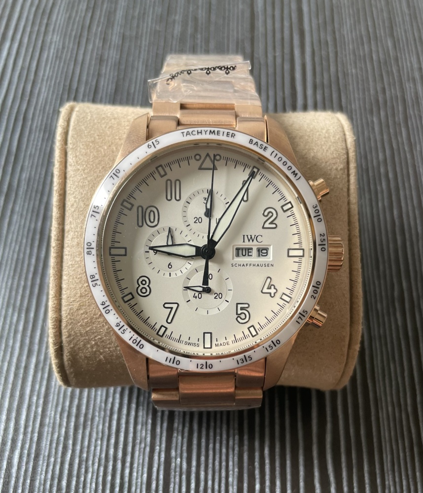Men's Quartz Watch Chronograph 904L Stainless Steel 43mm-IC89