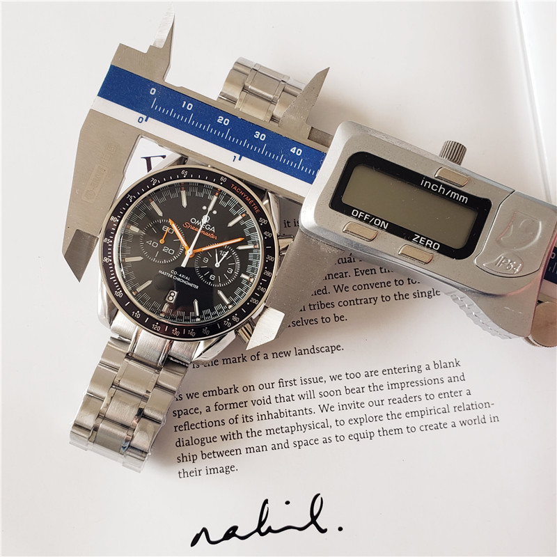 Men's Quartz Watch Chronograph 904L Stainless Steel 42mm-OG 9