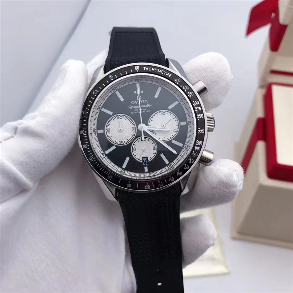 Men's Quartz Watch Chronograph 904L Stainless Steel 42mm-OG 69