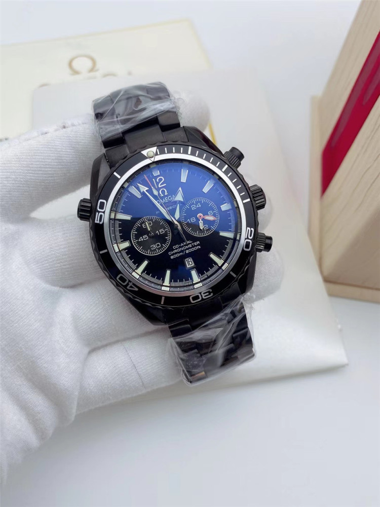 Men's Quartz Watch Chronograph 904L Stainless Steel 42mm-OG 77