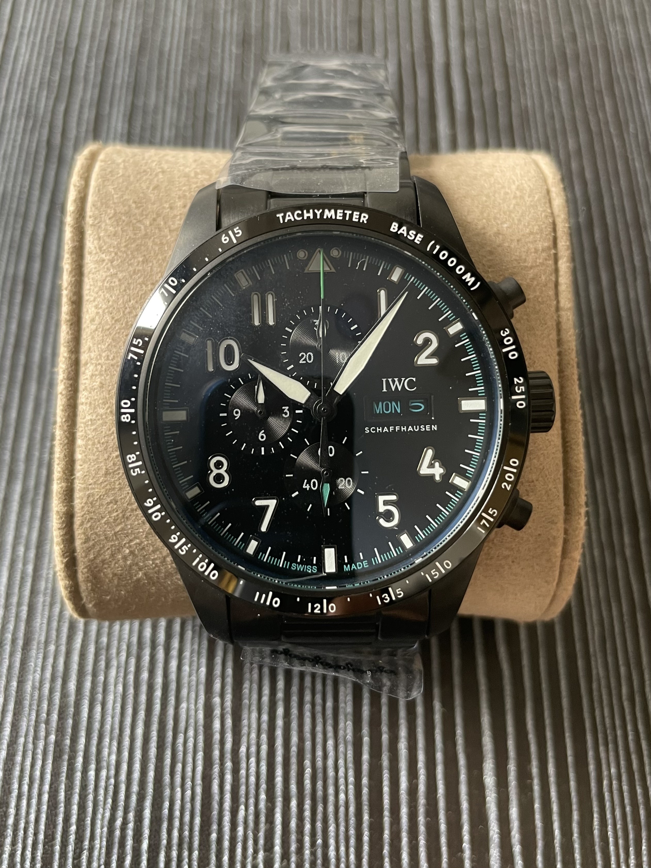Men's Quartz Watch Chronograph 904L Stainless Steel 43mm-IC89