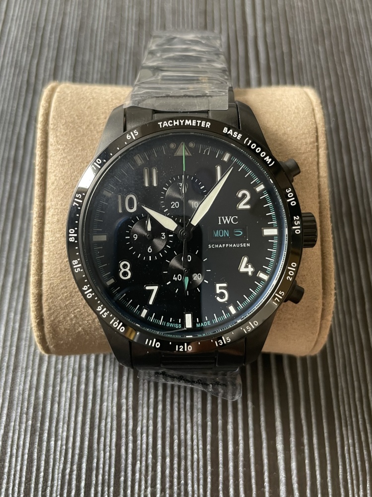 Men's Quartz Watch Chronograph 904L Stainless Steel 43mm-IC89