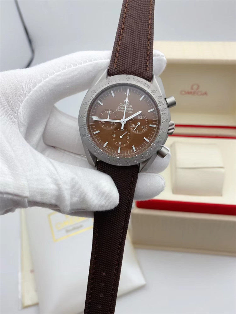 Men's Quartz Watch Chronograph 904L Stainless Steel 42mm-OG 76