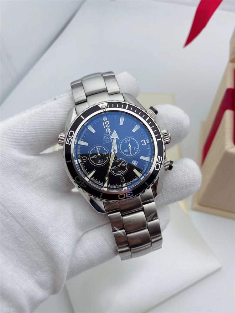 Men's Quartz Watch Chronograph 904L Stainless Steel 42mm-OG 78
