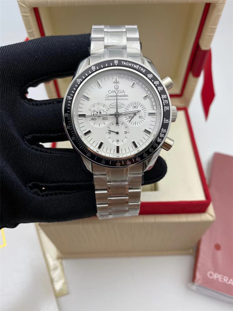 Men's Quartz Watch Chronograph 904L Stainless Steel 42mm-OG 89