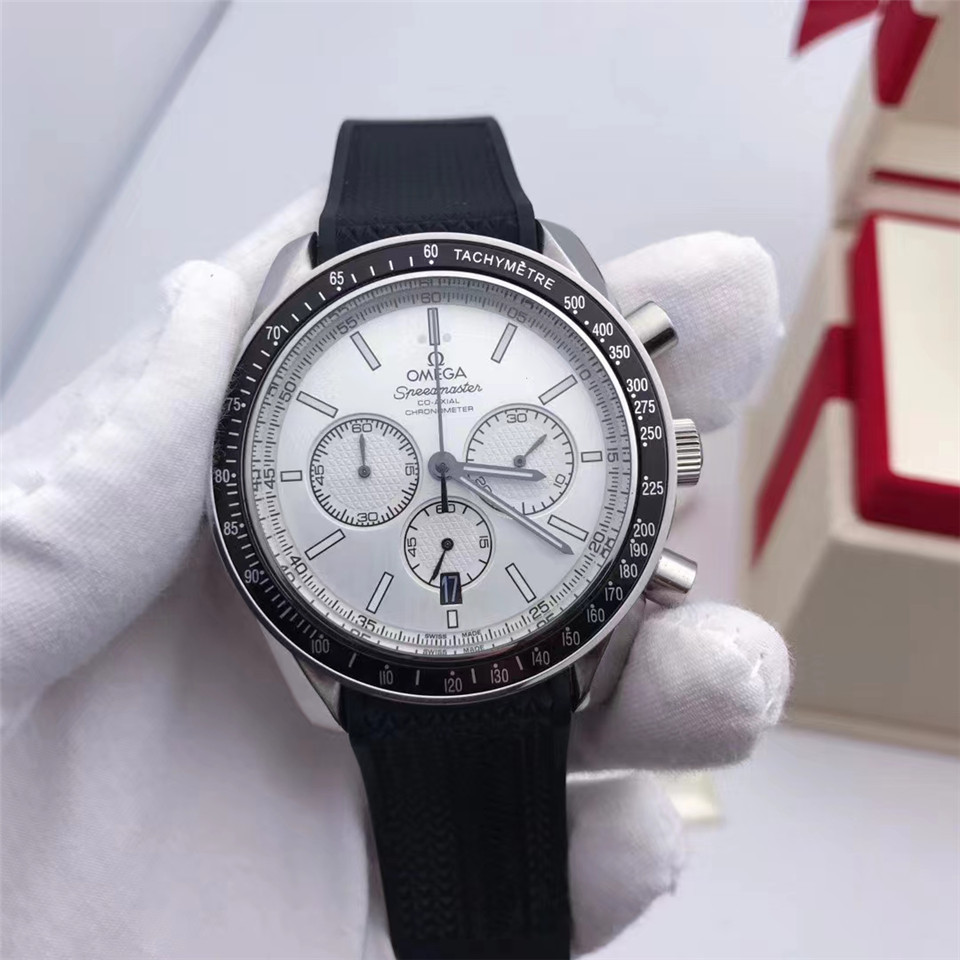 Men's Quartz Watch Chronograph 904L Stainless Steel 42mm-OG 69