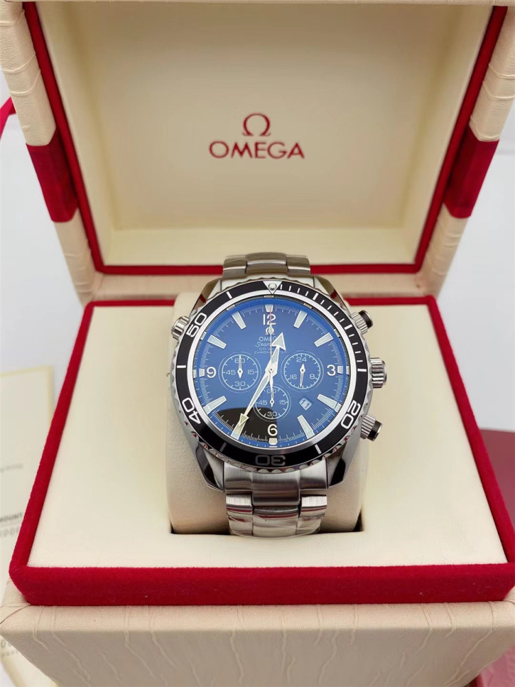 Men's Quartz Watch Chronograph 904L Stainless Steel 42mm-OG 78