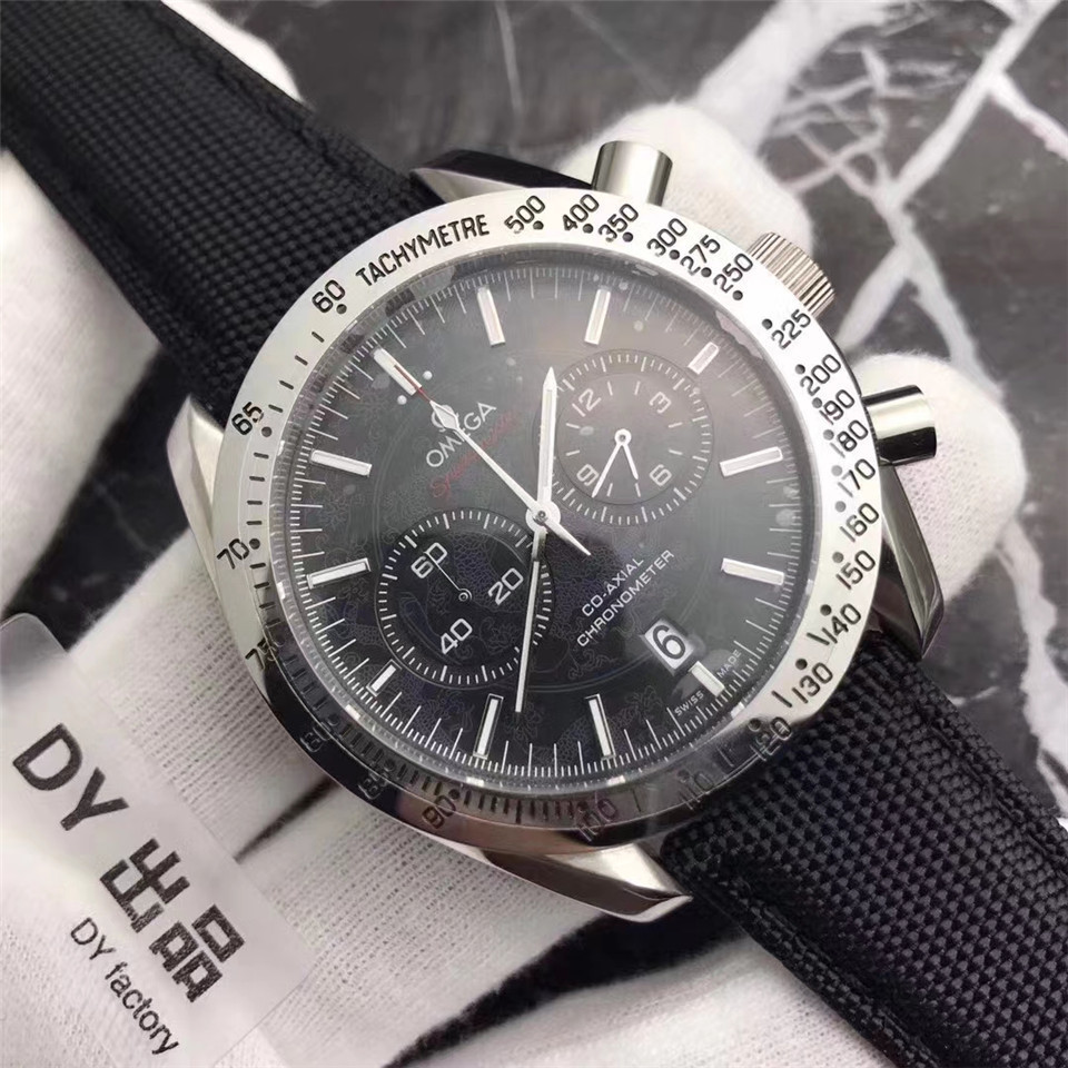 Men's Quartz Watch Chronograph 904L Stainless Steel 44mm-OG 79