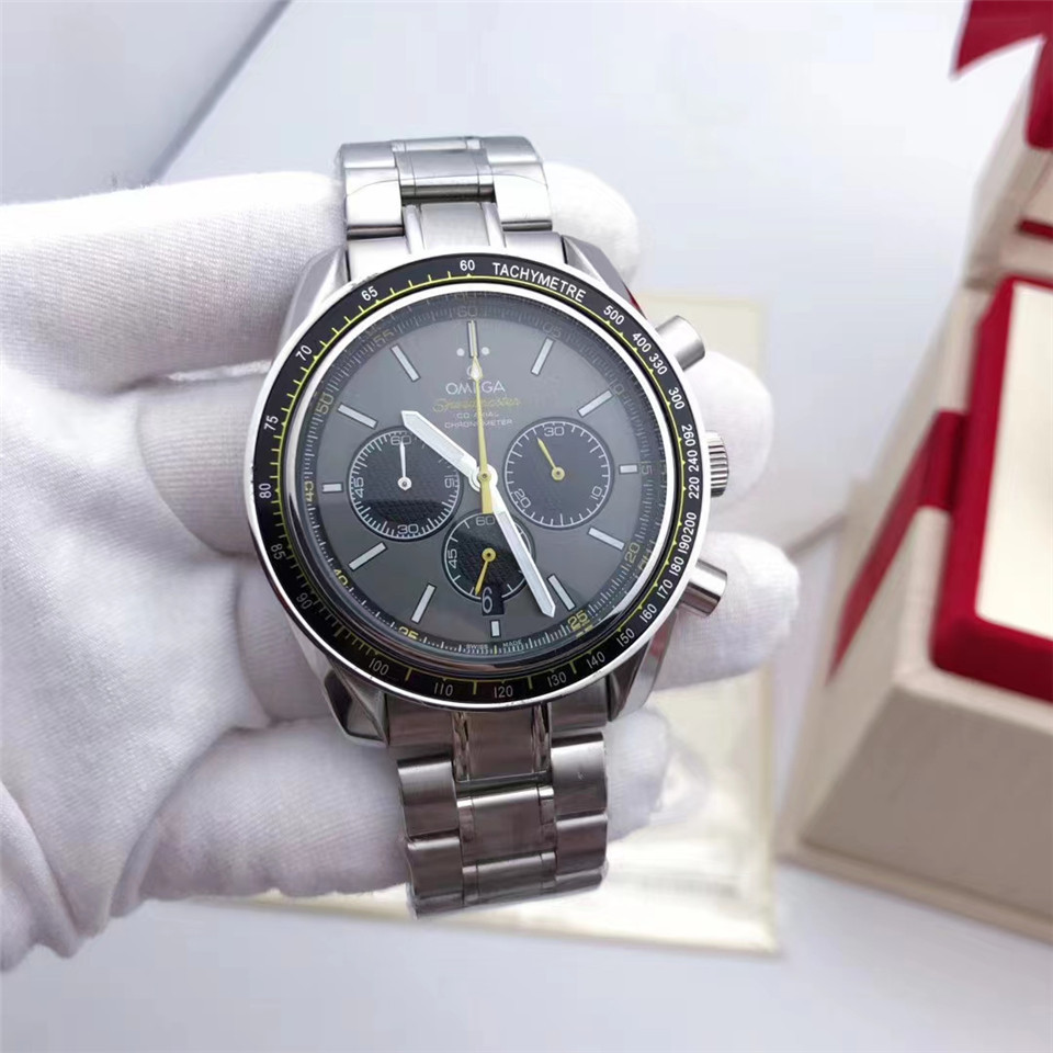 Men's Quartz Watch Chronograph 904L Stainless Steel 42mm-OG 69
