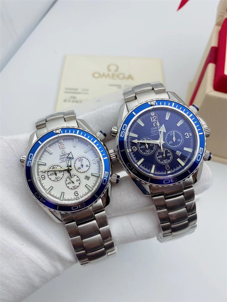 Men's Quartz Watch Chronograph 904L Stainless Steel 42mm-OG 78