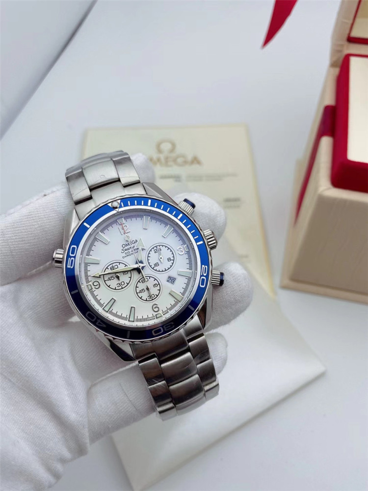 Men's Quartz Watch Chronograph 904L Stainless Steel 42mm-OG 78