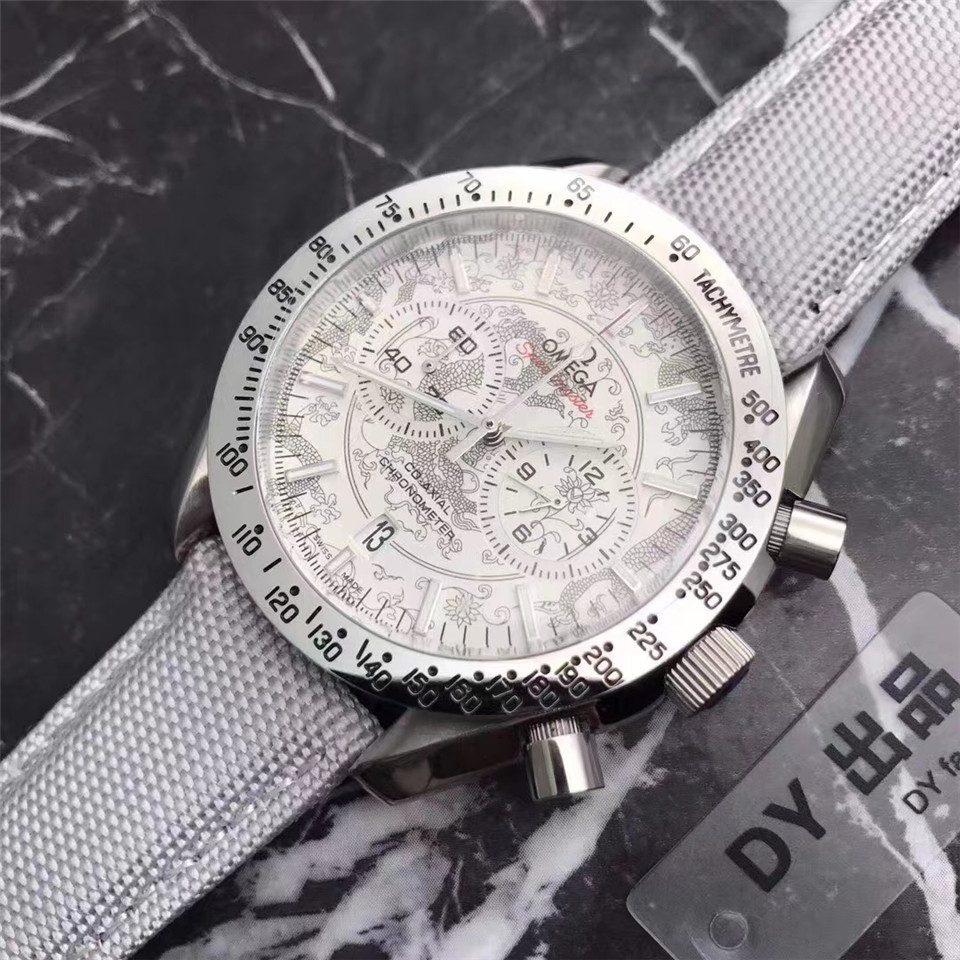 Men's Quartz Watch Chronograph 904L Stainless Steel 44mm-OG 79