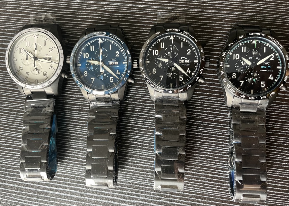 Men's Quartz Watch Chronograph 904L Stainless Steel 43mm-IC89