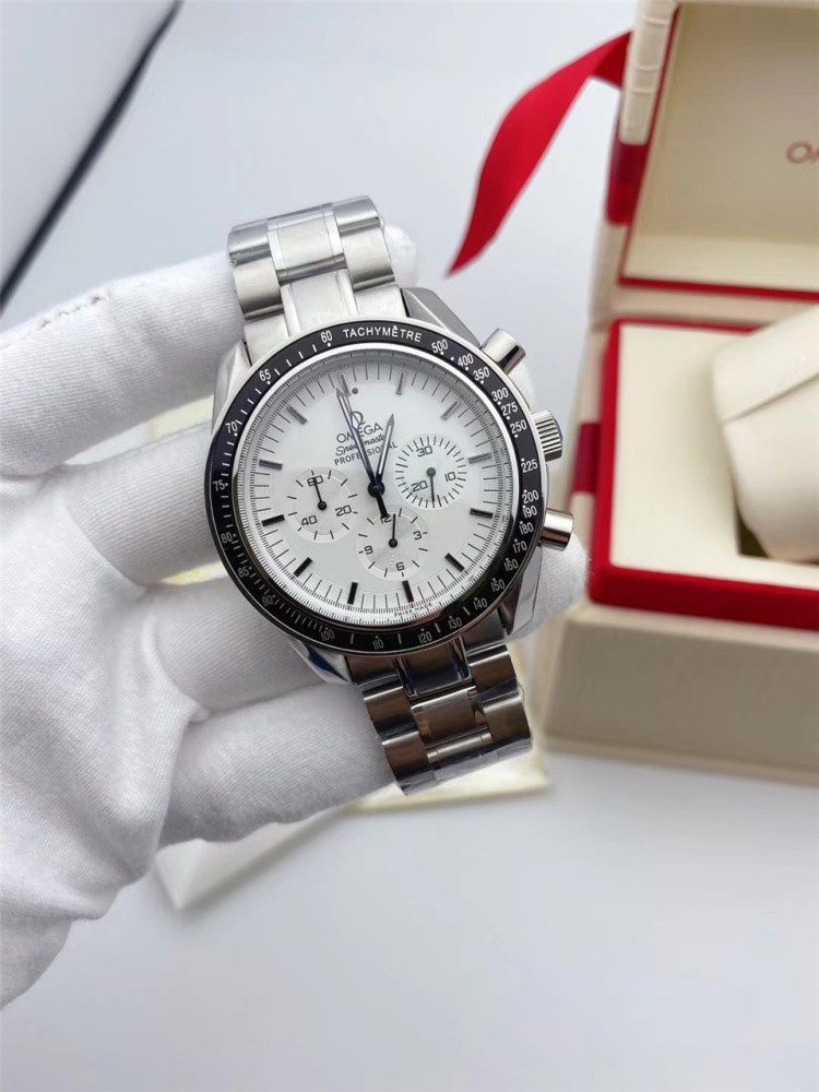 Men's Quartz Watch Chronograph 904L Stainless Steel 42mm-OG 63