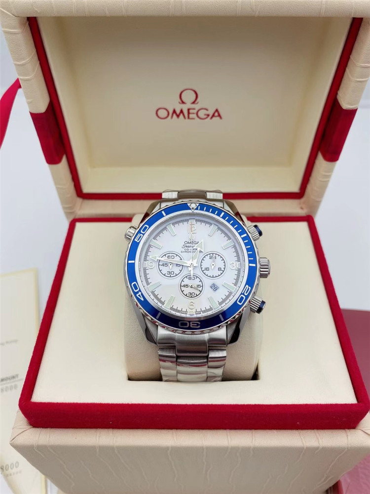 Men's Quartz Watch Chronograph 904L Stainless Steel 42mm-OG 78