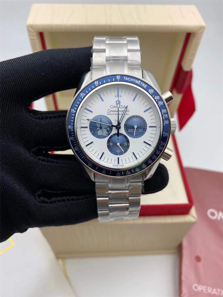 Men's Quartz Watch Chronograph 904L Stainless Steel 42mm-OG 92