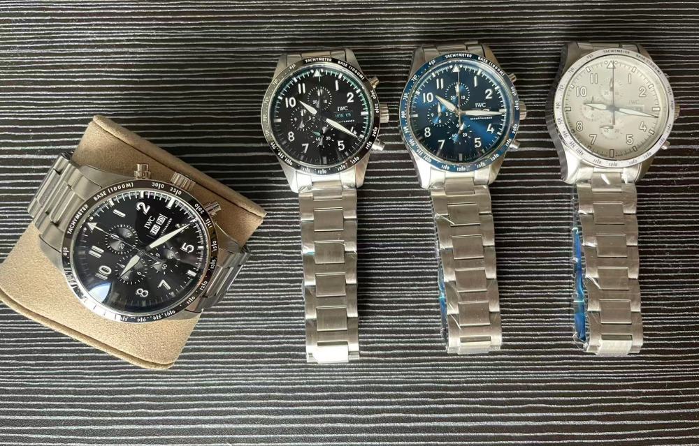 Men's Quartz Watch Chronograph 904L Stainless Steel 43mm-IC89