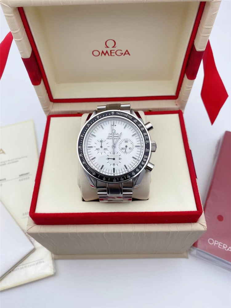 Men's Quartz Watch Chronograph 904L Stainless Steel 42mm-OG 63