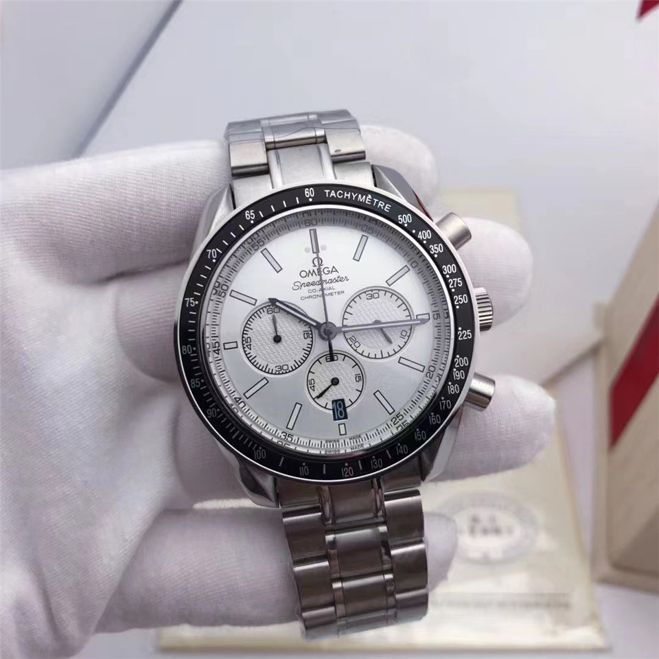 Men's Quartz Watch Chronograph 904L Stainless Steel 42mm-OG 69