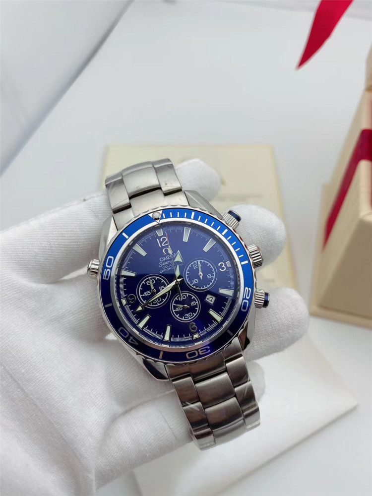 Men's Quartz Watch Chronograph 904L Stainless Steel 42mm-OG 78