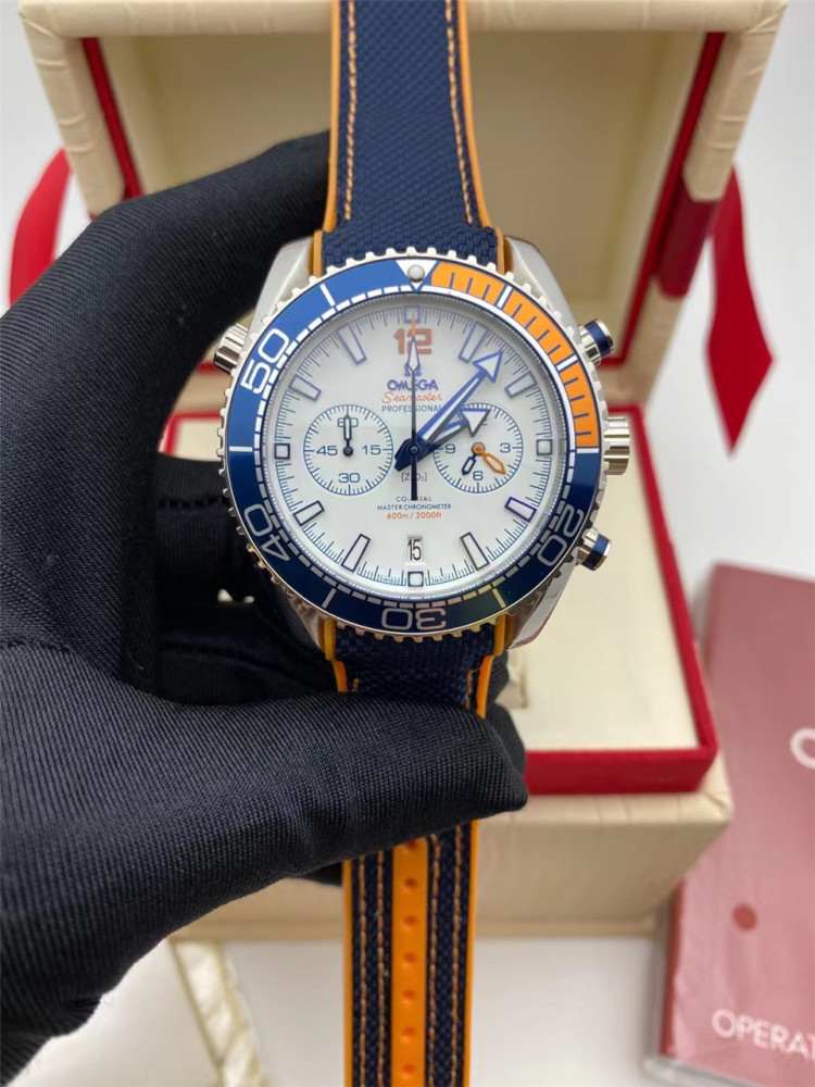 Men's Quartz Watch Chronograph 904L Stainless Steel 42mm-OG 64