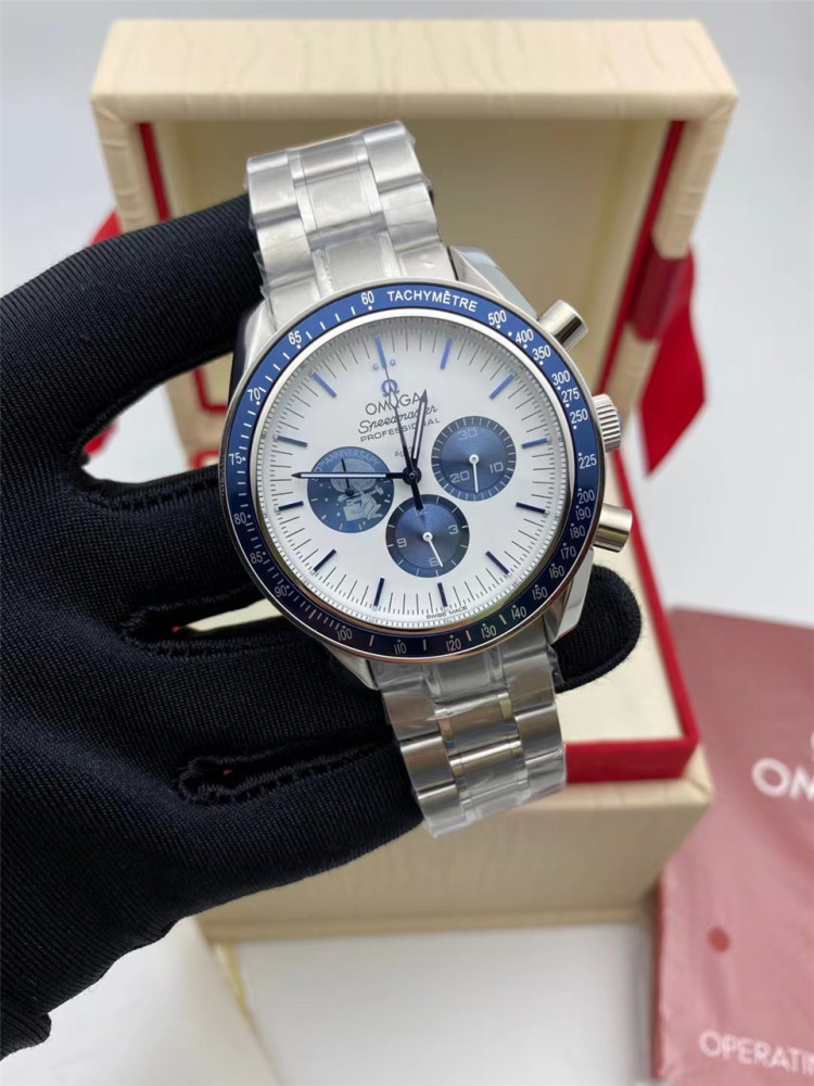 Men's Quartz Watch Chronograph 904L Stainless Steel 42mm-OG 92