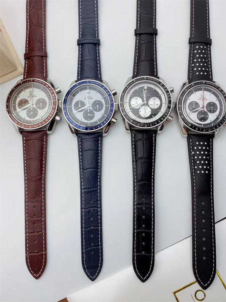 Men's Quartz Watch Chronograph 904L Stainless Steel 42mm-OG 80