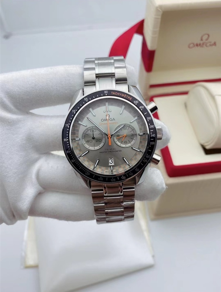 Men's Quartz Watch Chronograph 904L Stainless Steel 42mm-OG 65