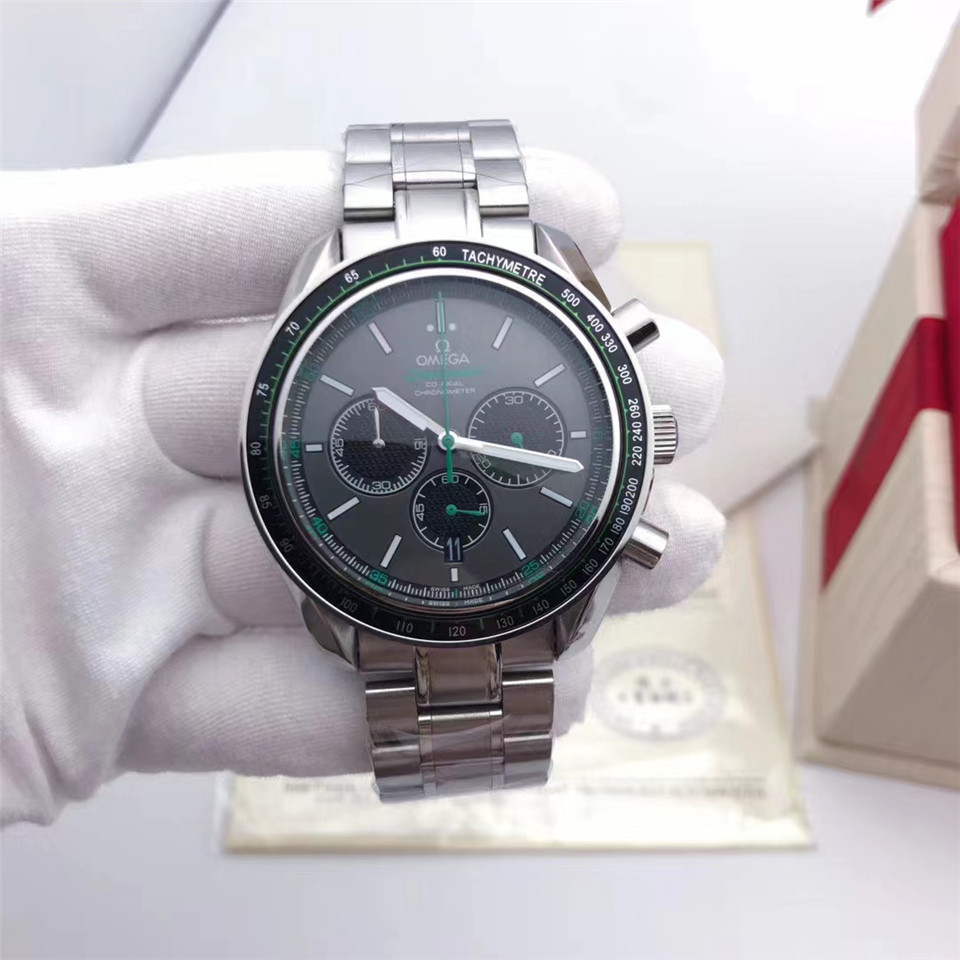 Men's Quartz Watch Chronograph 904L Stainless Steel 42mm-OG 69