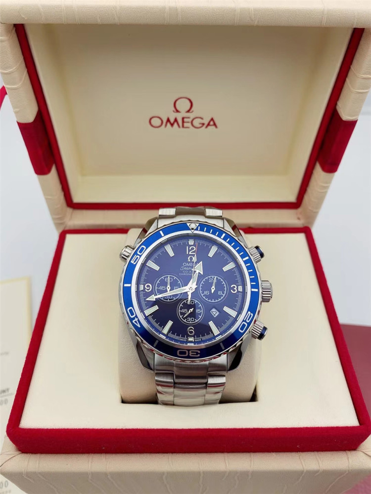 Men's Quartz Watch Chronograph 904L Stainless Steel 42mm-OG 78
