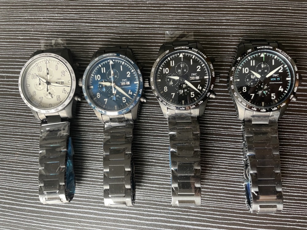 Men's Quartz Watch Chronograph 904L Stainless Steel 43mm-IC89