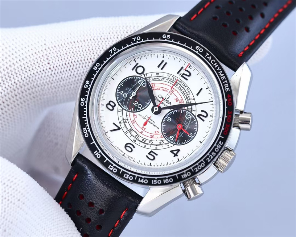 Men's Quartz Watch Chronograph 904L Stainless Steel 42mm-OG 98